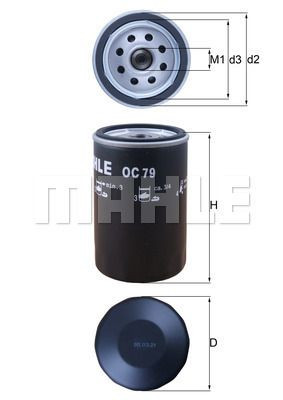 Filtr hydrauliczny  OC79 do CATERPILLAR CS 433 C
