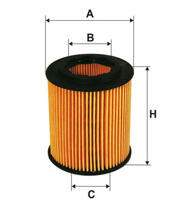 Wkład filtra oleju  OE 648/5 do GM CADILLAC BLS 1,9 D