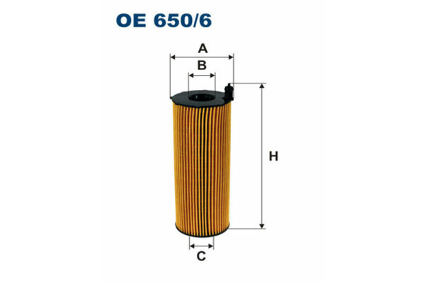 Filtr oleju  OE650/6A 