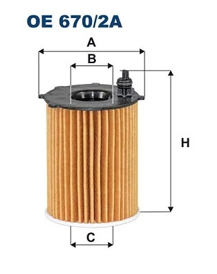 Filtr oleju  OE670/2A 