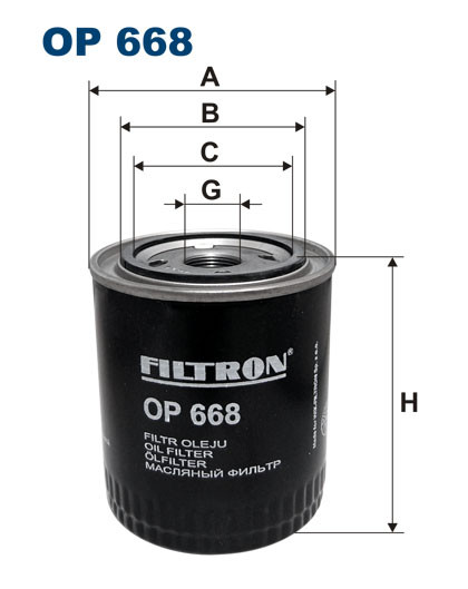 Filtr hydrauliczny  OP668 do SCANIA P 280