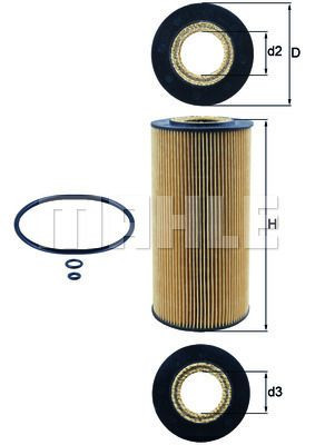 Filtr oleju  OX123/1D 