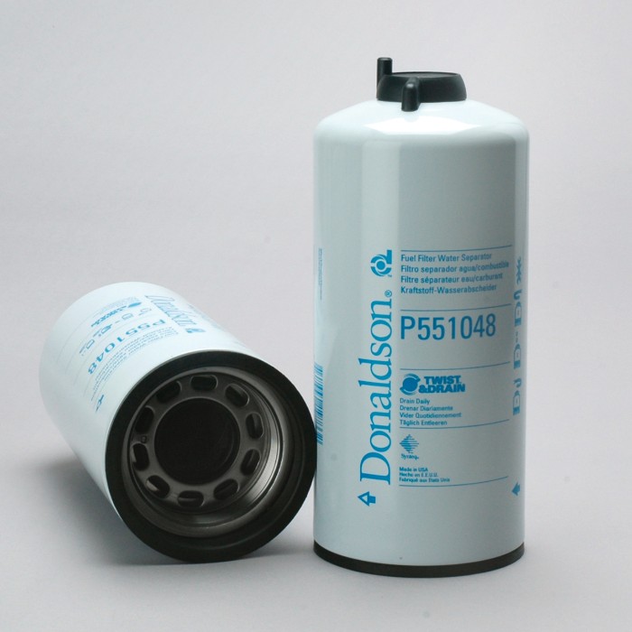 Filtr paliwa dokręcany separator wody twist&drain P 551048 do DOOSAN DAEWOO NHP 10-425
