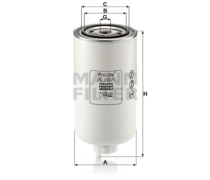 Filtr paliwa  PL250/1 do MANITOU MLT 741-120 PS ST3B
