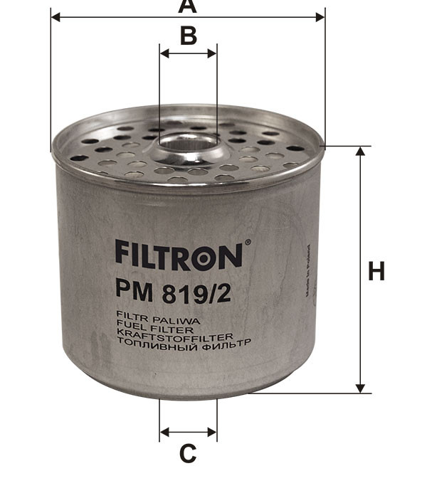 Filtr paliwa  PM819/2 do JCB 525-58
