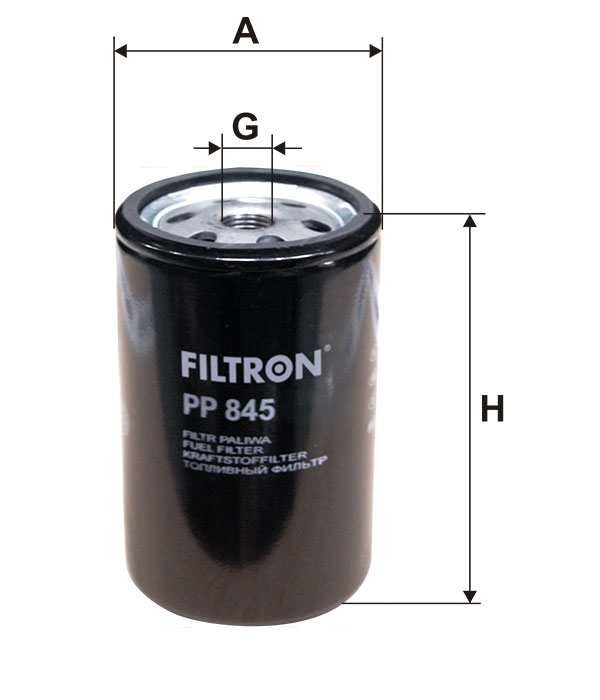 Filtr paliwa  PP 845 do MECALAC 11 CX