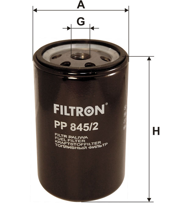 Filtr paliwa  PP 845/2 do LIEBHERR L 508