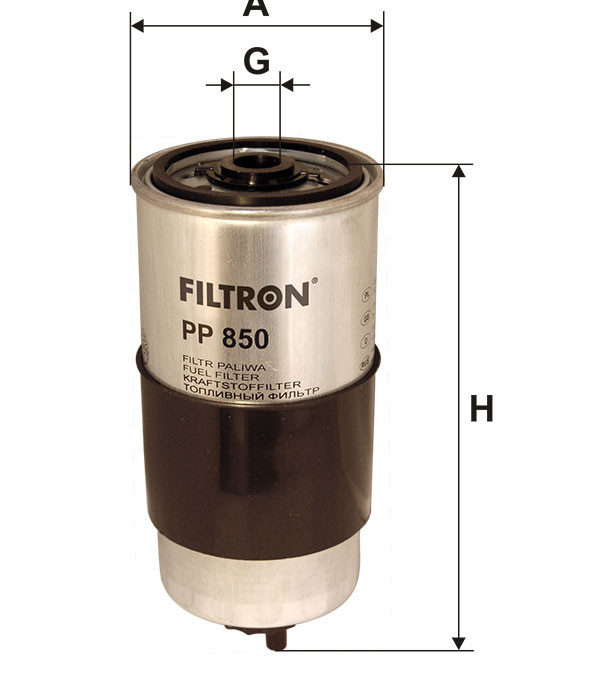 Filtr paliwa  PP850 do FORD AGRI 3435