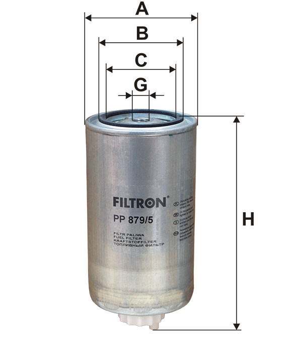 Filtr paliwa  PP 879/5 do MERLO P 40.14 K
