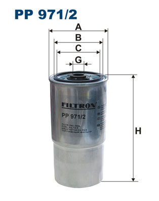 Filtr paliwa  PP971/2 do RENAULT VU/LT/LW MASCOTT 120.55 DXI