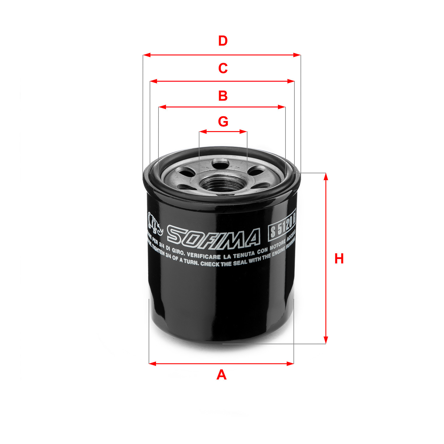 Filtr oleju  S5120R 