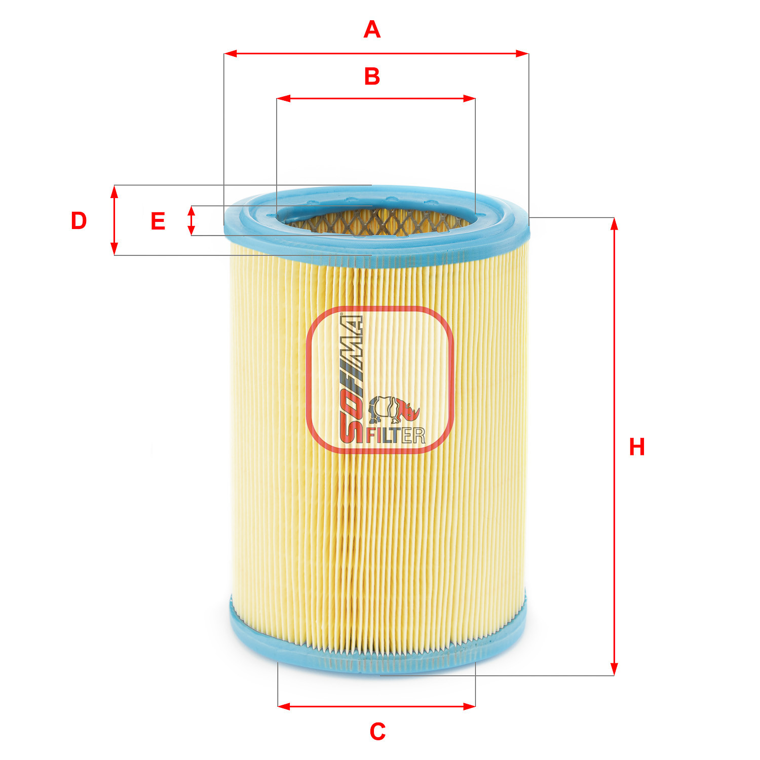 Filtr powietrza  S7252A 