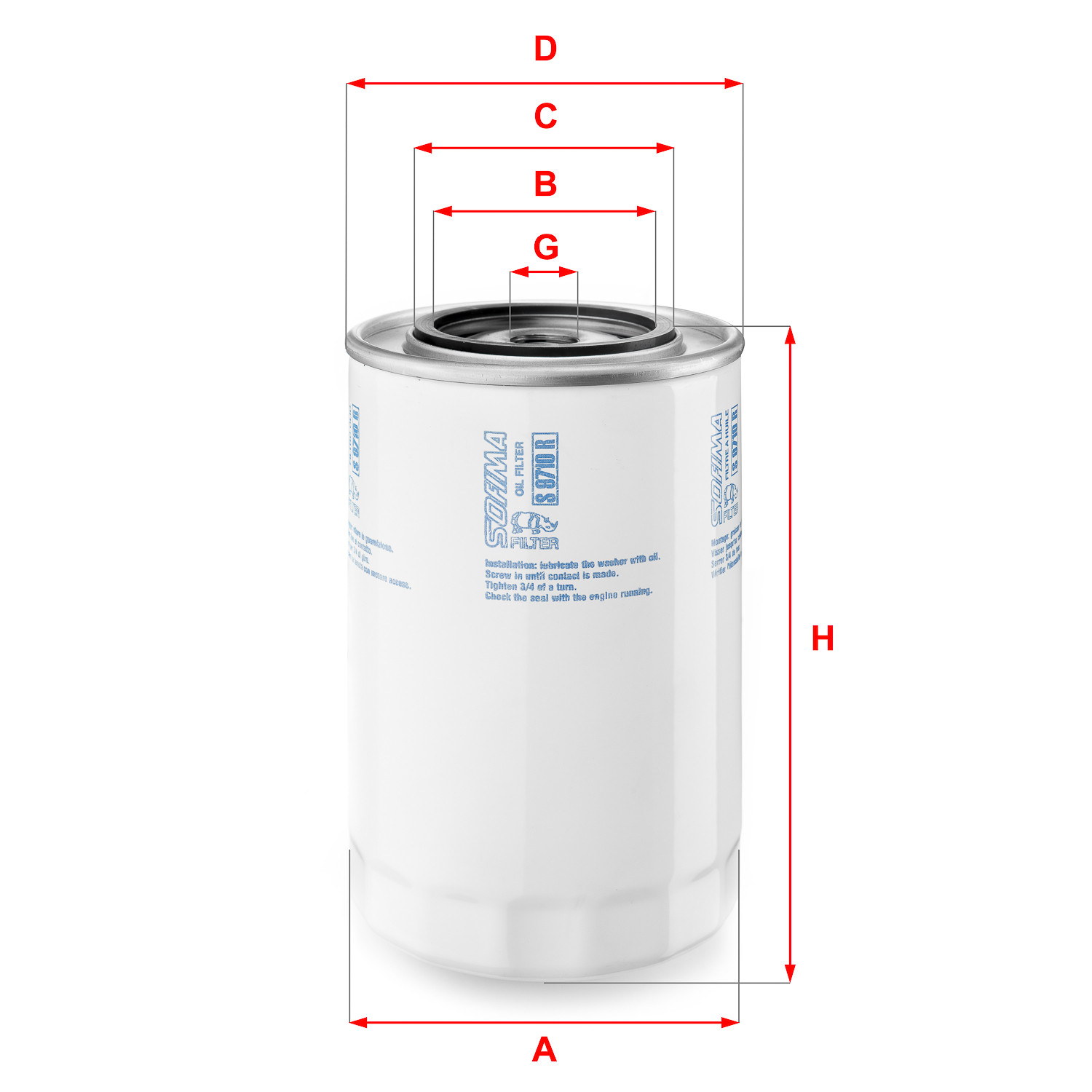 Filtr oleju  S9710R 