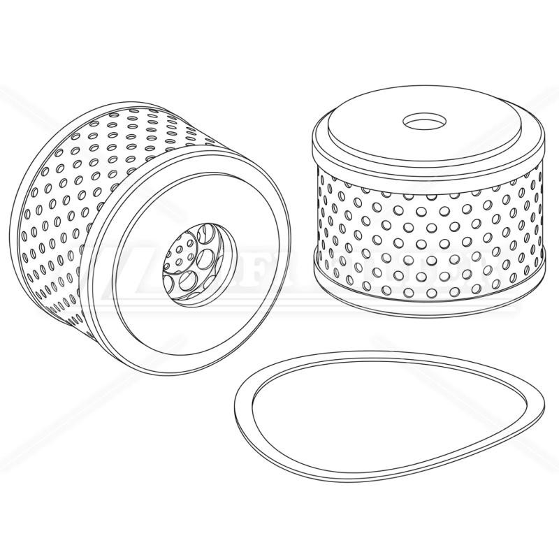 Filtr paliwa  SN 40690 do GM V8-283