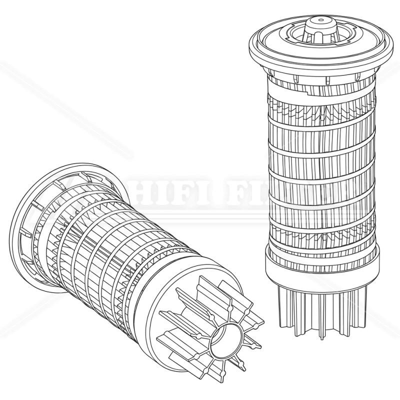 Filtr paliwa kompletny z separatorem  SN 40879 do CATERPILLAR 428
