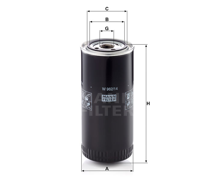 Filtr hydrauliczny  W 962/14 do LIEBHERR R 902