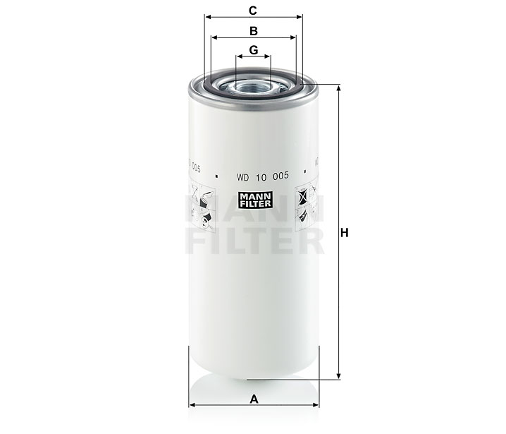 Filtr hydrauliczny  WD 10005 do CORMICK MAC GM 45