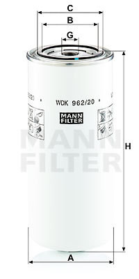 Filtr paliwa  WDK962/20 do MANITOU MLT 845-100 D