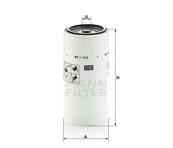Filtr paliwa  WK 11030X do JOHN DEERE 8245 R