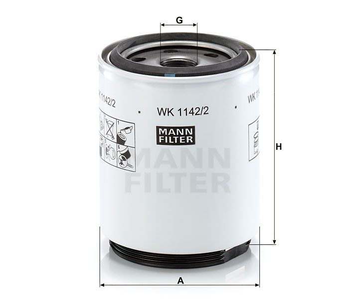 Filtr paliwa  WK 1142/2X do CLAAS MEDION 330