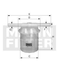 Filtr paliwa  WK32(10) do RENAULT R 5 1,4 LS,TS,TX