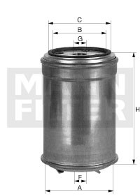 Filtr paliwa - WYCOFANY  WK 842/1 do FORD AGRI 5635