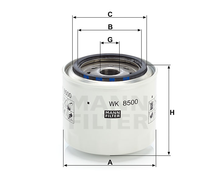 Filtr paliwa  WK 8500 do YANMAR VIO 45