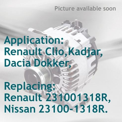 Alternator  do Dacia, Renault 116363 do Dacia Dokker