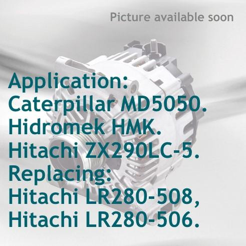 Alternator  do Caterpillar, Hidromek, Hitachi, JCB, Kawasaki 116531 do Hitachi ZX250