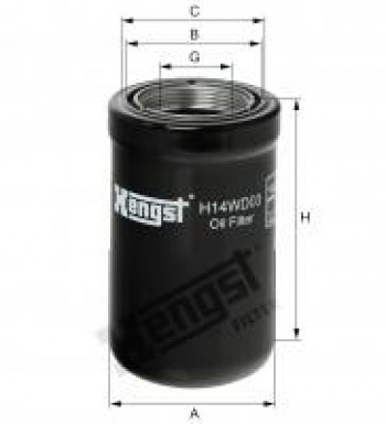 Filtr hydrauliczny  CATERPILLAR 322 B/BL