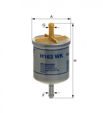 Filtr benzyny H163WK