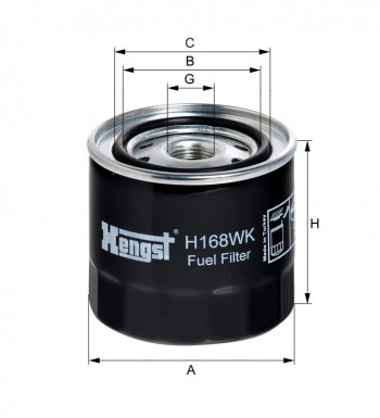 Filtr paliwa H168WK