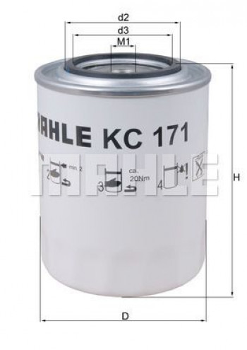 Filtr paliwa KC171
