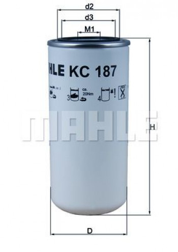 Filtr paliwa KC187