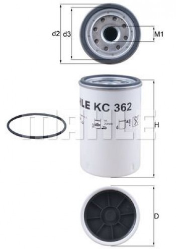 Filtr paliwa KC362D