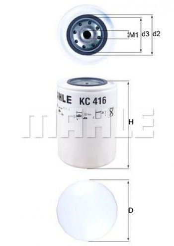 Filtr paliwa KC416