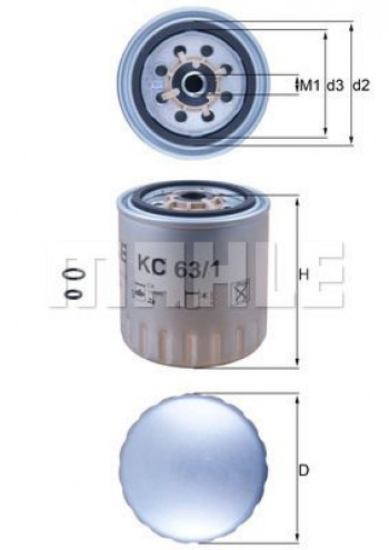 Filtr paliwa KC63/1D