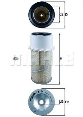 Filtr powietrza LX14
