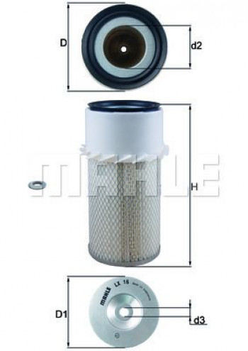 Filtr powietrza LX16
