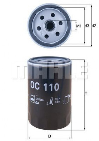 Filtr oleju OC110