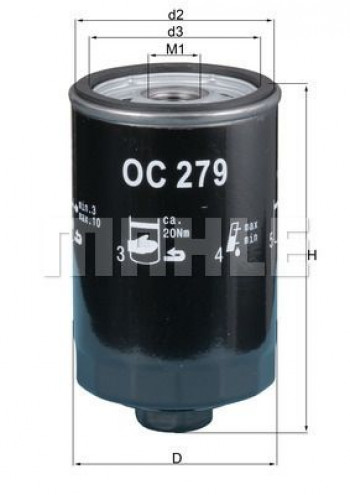 Filtr oleju OC279