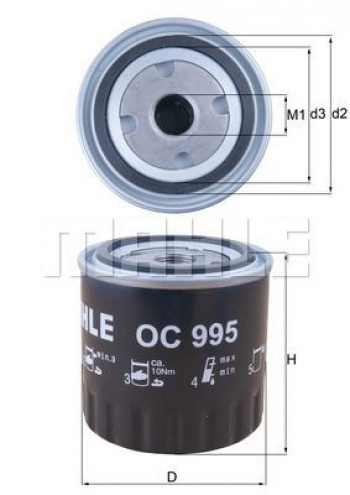Filtr oleju OC995
