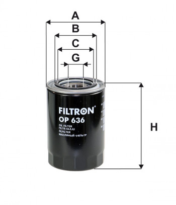 Filtr oleju OP636