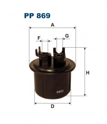 Filtr paliwa PP869