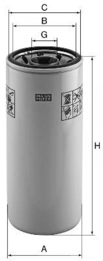 Filtr hydrauliczny  CASE 1688