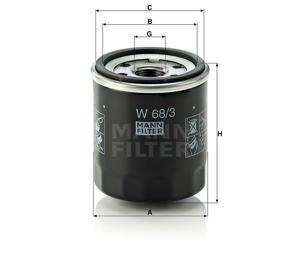 Filtr oleju W68/3