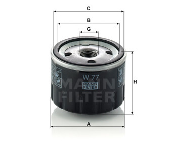 Filtr oleju  ARVEL HF 6040 D