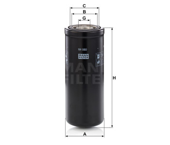 Filtr hydrauliczny  CASE 580 SUPER L/L