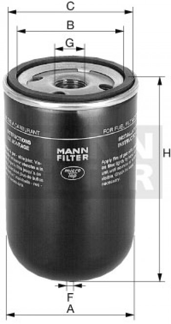 Filtr paliwa  YANMAR MARINE 4 JH3-HTE