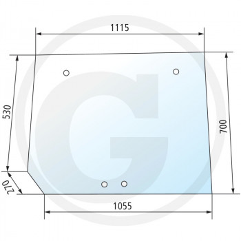 Szyba tylna 650S358486